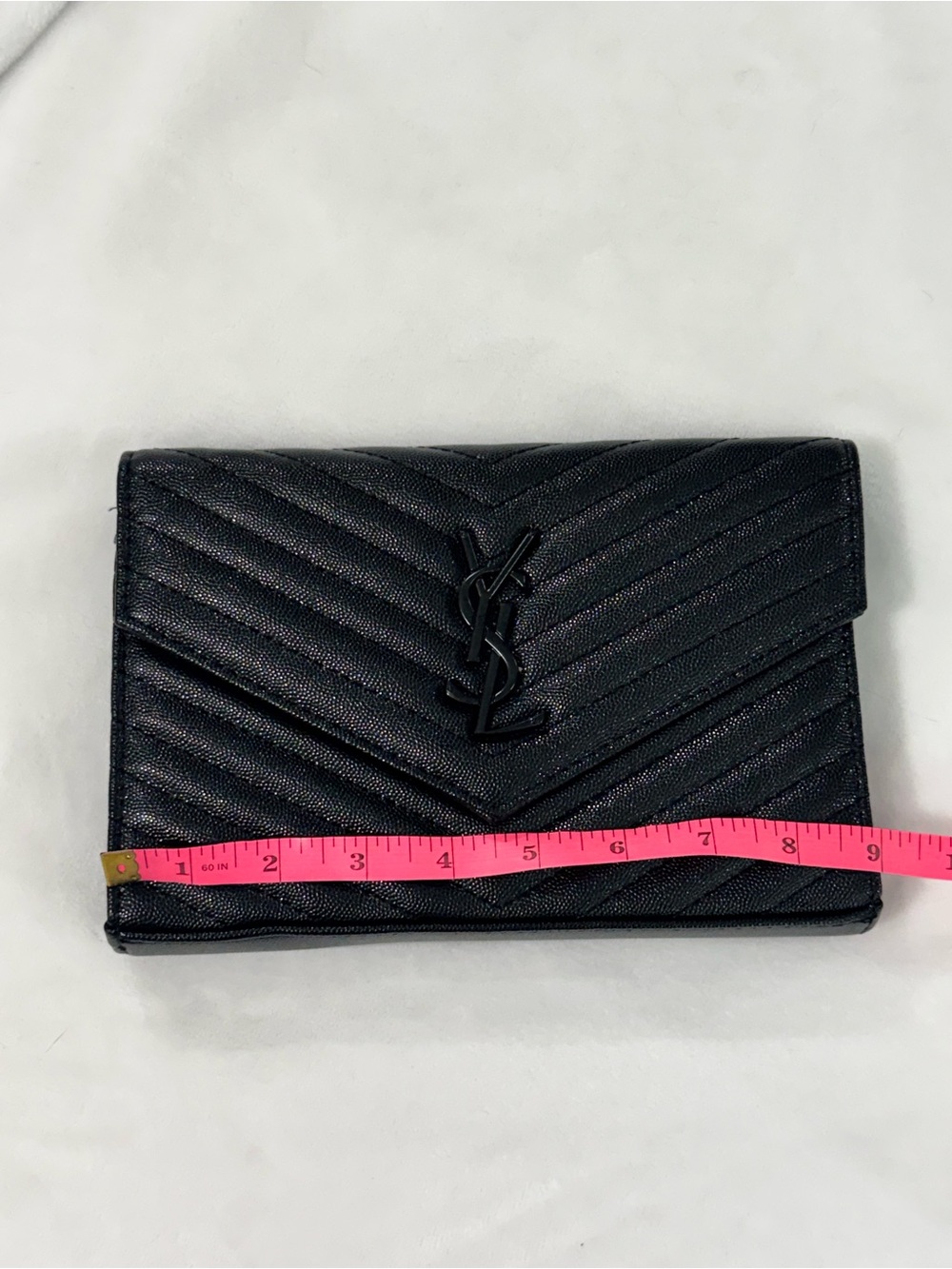 YSL black clutch crossbody bag purse - Picture 6 of 10